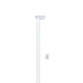 Closet Rod Adjustable 24in to 48in - White