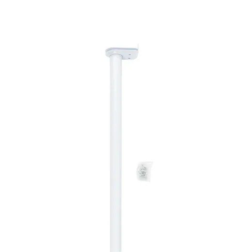 Closet Rod Adjustable 24in to 48in - White
