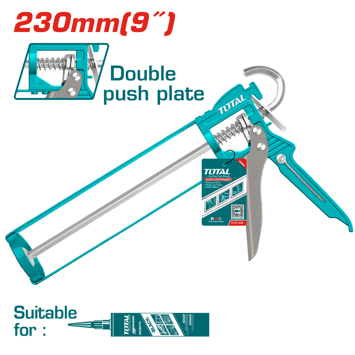 Skeleton Caulking Gun - 9 in.