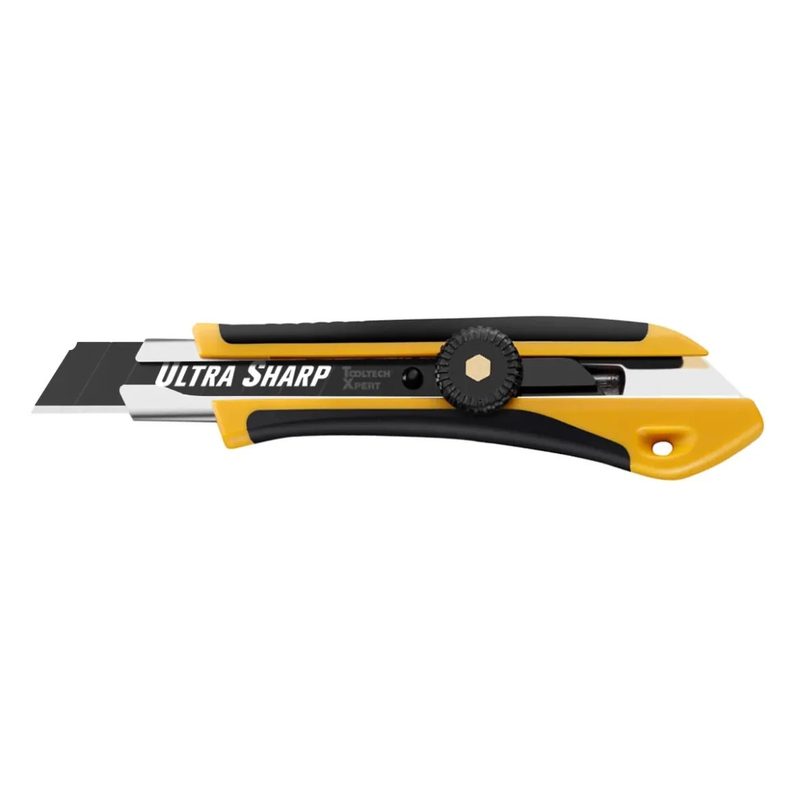 Heavy Duty Utility Knife 18 mm Snap-off Blade Black/yellow