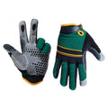 1 Pair Super Gripper; Non-slip; Contractor Gloves Green/black (XL)