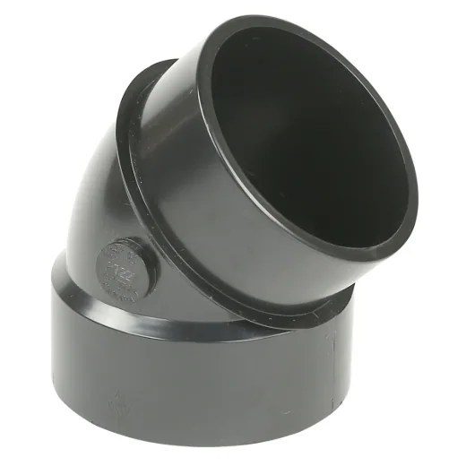 ABS Elbow 45° x 4in (HxSp) - Black