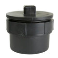ABS Cleanout with Plug 3in - Black