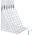Steel Shelf Bracket 6in x 8in - White