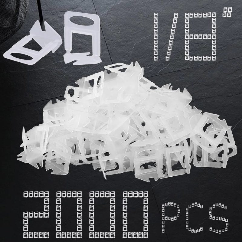 3M Tile Level Clips - 3 mm, 100 Pack