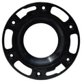 ABS Floor Flange Adj. 4in x 3in - Black