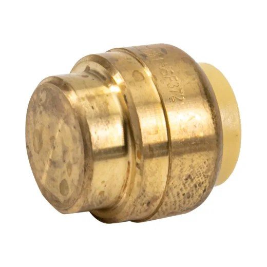 12PK Push-fit Pex Brass End Cap 1/2in Lead-free