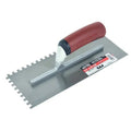 Trowel Notched 11in x 4½in (½in x ½in sq Notch) Red Handle