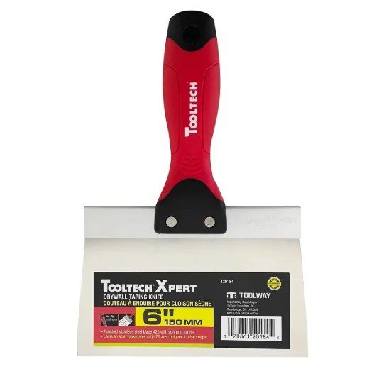 Drywall Taping Knife 6in (150 mm) SS Blade Soft Handle