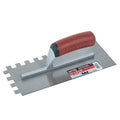 Trowel Notched 11in x 41/2in (1/4in x 1/4in sq Notch) Red Handle