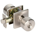 Door Lock Knob Entry Cove - Satin Nickel