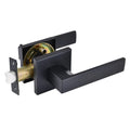 Door Lock Lever Passage - Matte Black