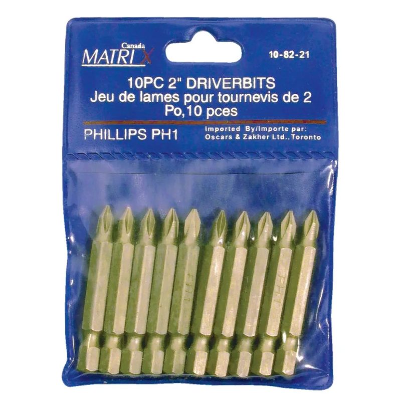 10PK Driver Bit PH #2 -2in