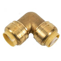 12PK Push-fit Pex Brass 90° Elbow 1/2 x 1/2in Lead-free
