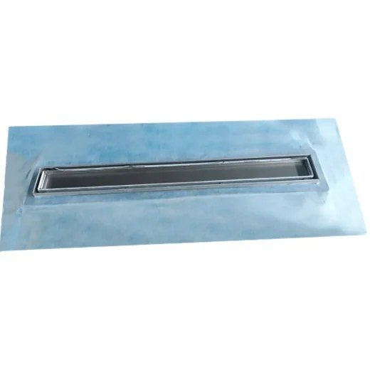 Linear Stainless Steel Tile-in Shower Drain W/pe Flange 24in x 5/16in x 1/8in SS