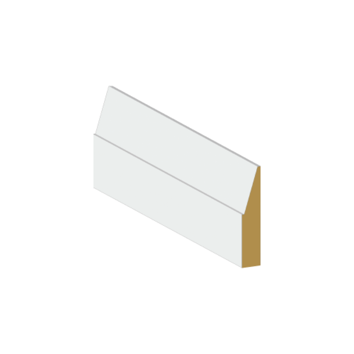 Casing MDF Step Bevel Primed 3 1/2 x 3/4 x 8.4 ft