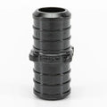 Pex Poly Coupling Barb to Barb 1/2in - Black