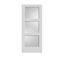 3 Panel Solid Core Door (Frosted Glass)