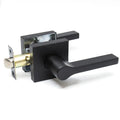 Door Lock Lever Passage Square - Matte Black