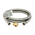 Dishwasher Flexible Connector with Elbow - 3/8" Comp x 3/8" MIP Elbow x 60"