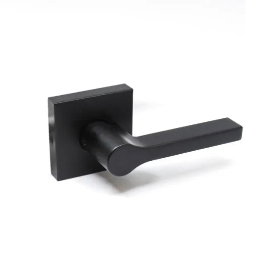 Door Lock Lever Dummy Square - Matte Black