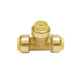 Push-fit Brass Tee 1/2 x 1/2 x 1/2in Lead-free