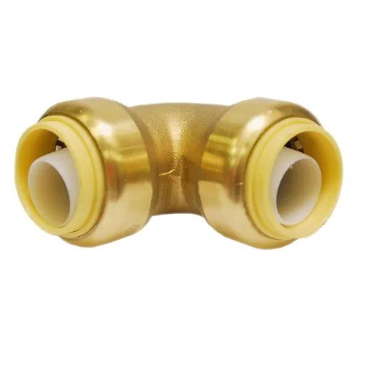 Push-fit Brass 90° Elbow 1/2 x 1/2in Lead-free