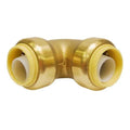 Push-fit Brass 90° Elbow 3/4 x 3/4in Lead-free