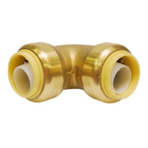 Push-fit Brass 90° Elbow 3/4 x 3/4in Lead-free