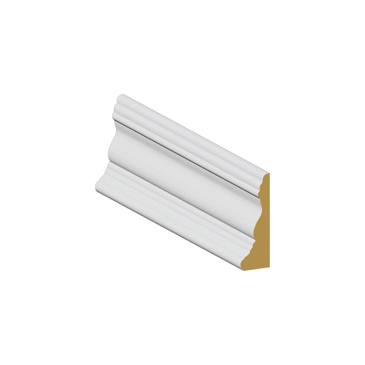 Step Bevel BackBand MDF Casing Primed - 3 1/4" x 1 ft x 8 ft