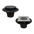 ABS Shower Drain - 2 in., Square Stainless Steel