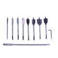 10 pc Drill Bits Wood Boring 12in Set