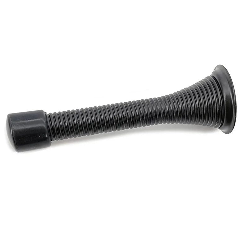 10pc Spring Door Stop 3in - Black