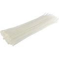 100PK Cable Ties 8in - White