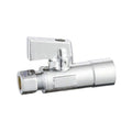 Quarter Turn Straight Stop Valve - 1/2" Solder x 3/8" OD Comp