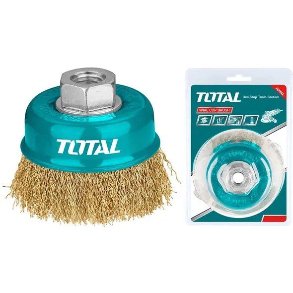 Cup Wire Brush with Nut - 4 in.