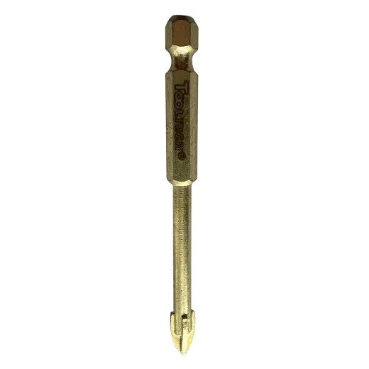 Drill Bit Glass & Tile 1/4in x 80 mm Carbide Tip 1/4in Shank